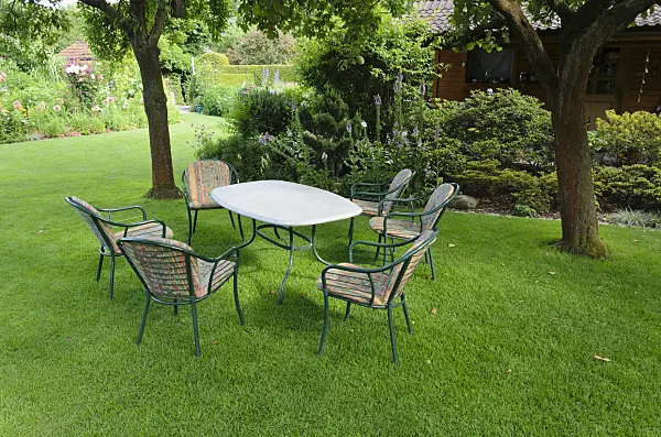 534073 - Lawn with seating area