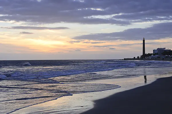 564241 - Lighthouse at sunset, Maspalomas, Gran Canaria, Spain