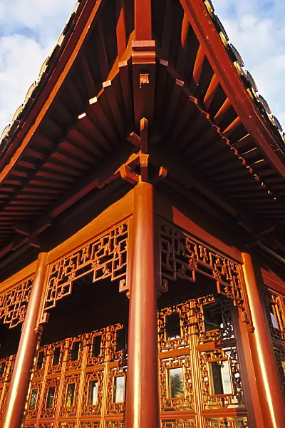 381053 - Maison de thé, jardin chinois, Erholungspark Marzahn, Berlin, Allemagne