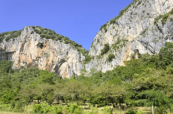 557222 - Mountain slope at the Ardèche, France