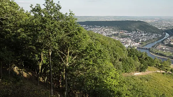 511175 - Mouth of Nahe River at Bingen am Rhein, Upper Middle Rhine Valley, Germany