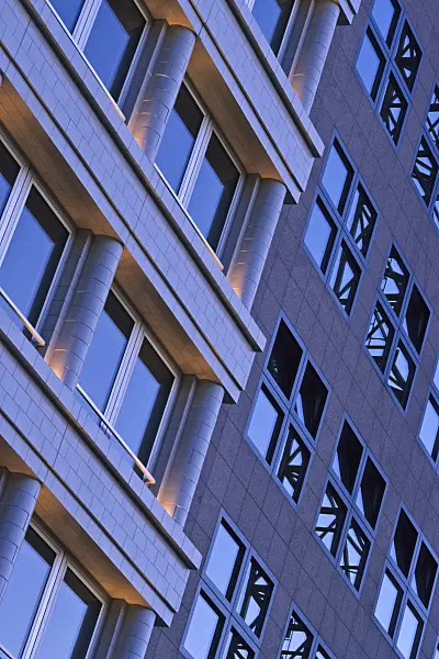 379075 - Office building in the evening, Berlin, Germany