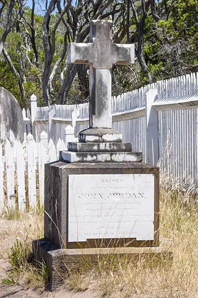 455237 - Old tombstone, Point Nepean National Park, Australia