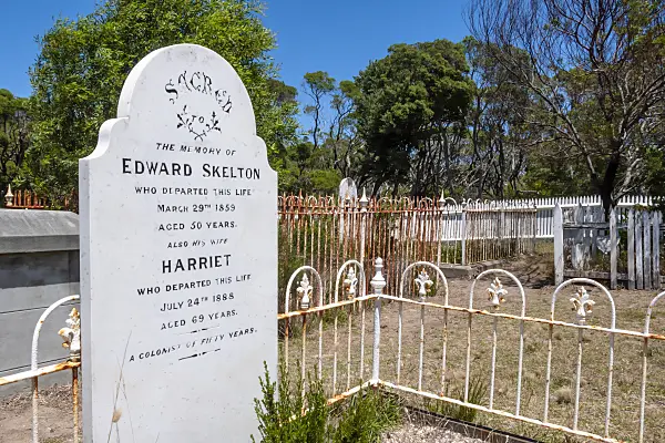 455239 - Old tombstone, Point Nepean National Park, Australia