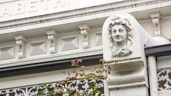455208 - Ornaments at Elizabeth Terrace on Simpson Street, East Melbourne, Melbourne, Australia