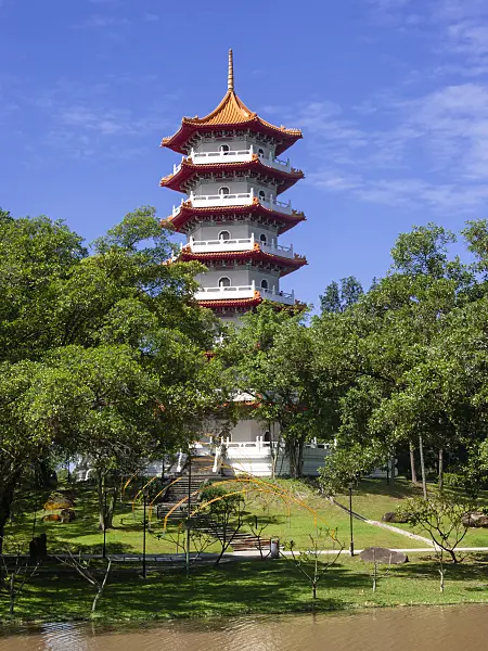 411033 - Pagode, jardin chinois, Singapour