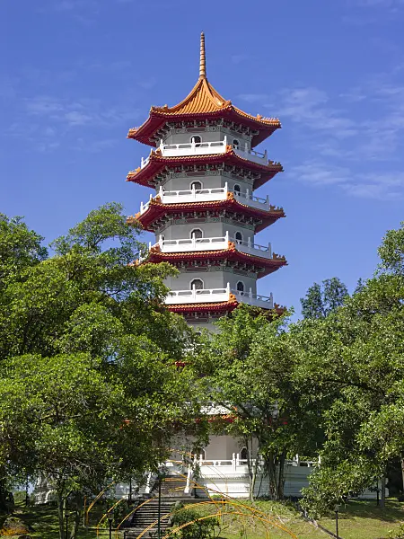 411034 - Pagode, jardin chinois, Singapour