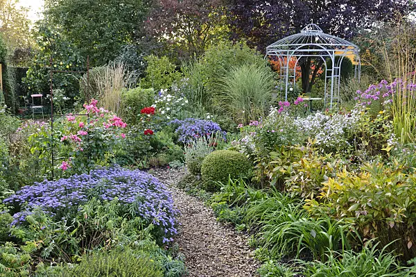 477033 - Pavilion in an autumnal garden