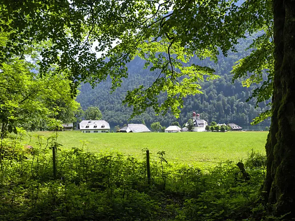 439135 - Pilgrimage church St. Bartholomew, Berchtesgaden National Park, Germany