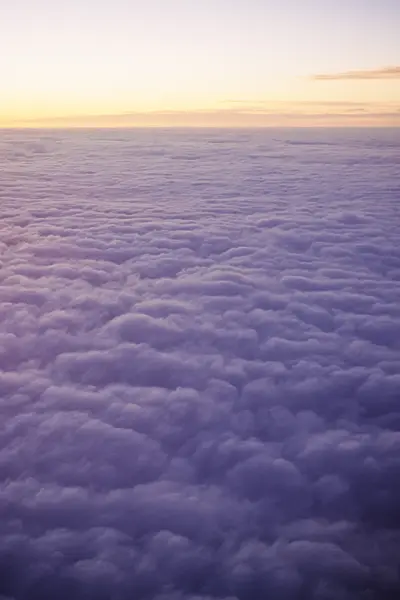 388001 - Purple cumulus clouds at sunrise