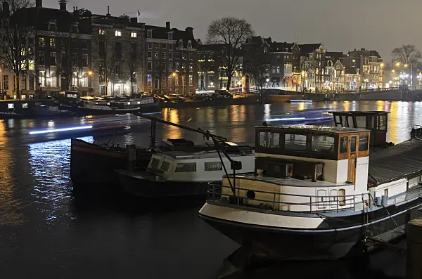 564015 - Reflections on a canal, Amsterdam, Netherlands