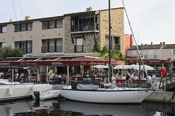 569066 - Restaurant at the marina, Port de Grimaud, France