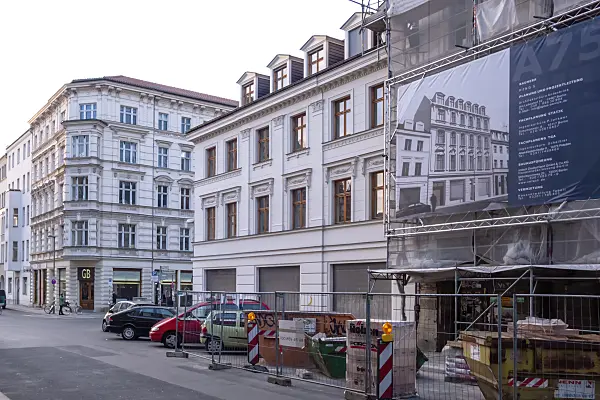 457028 - Restored buildings on Auguststrasse, Berlin, Germany
