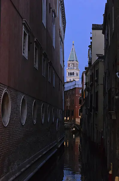 568112 - Rio de San Salvador and St Mark's Campanile, Venice, Italy