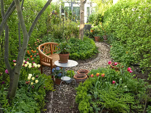 460053 - Row house garden with seating area
