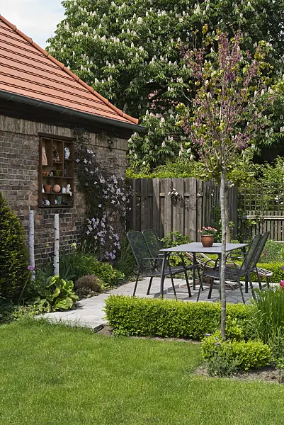 556137 - Seating area in a garden