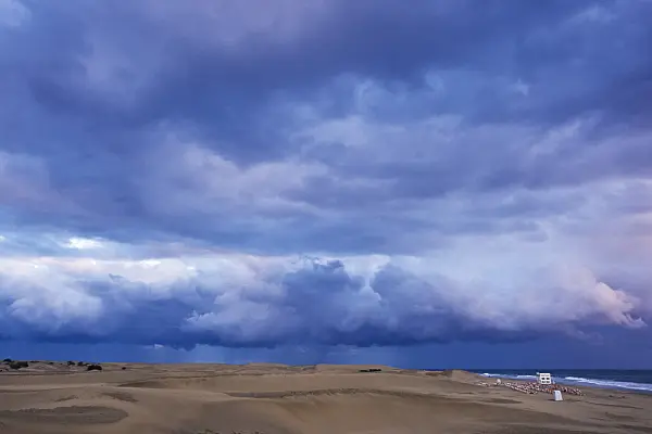 397004 - Shifting sand dunes in the evening, Maspalomas, Gran Canaria, Spain