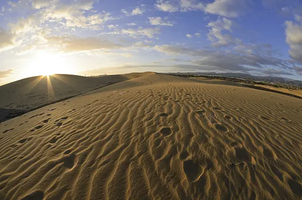 564236 - Shifting sand dunes in the evening, Maspalomas, Gran Canaria, Spain