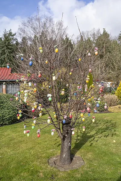 625027 - Shrub with Easter eggs