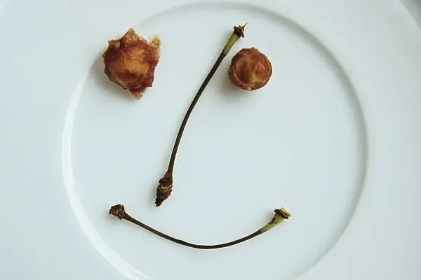 429193 - Smiley of cherry pits