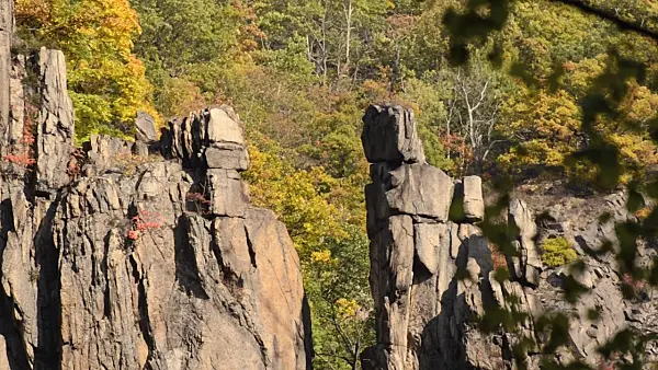501228 - Steep granite walls, Bode Valley Nature Reserve, Germany