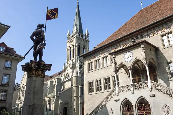 453129 - Town Hall and Church of St. Peter and Paul, Bern, Switzerland