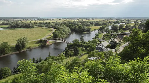 509194 - View of the Oder Valley from Stützkow Viewpoint, Lower Oder Valley National Park, Germany