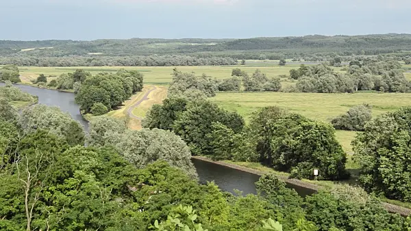 509195 - View of the Oder Valley from Stützkow Viewpoint, Lower Oder Valley National Park, Germany