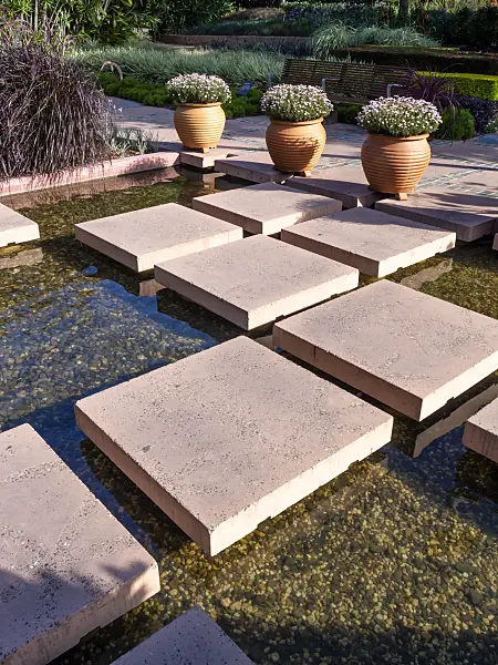 455043 - Water basin with flagstones