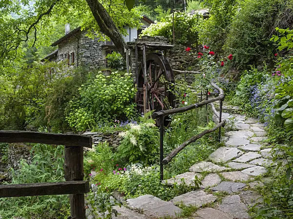 414154 - Water mill, Intragna, Switzerland