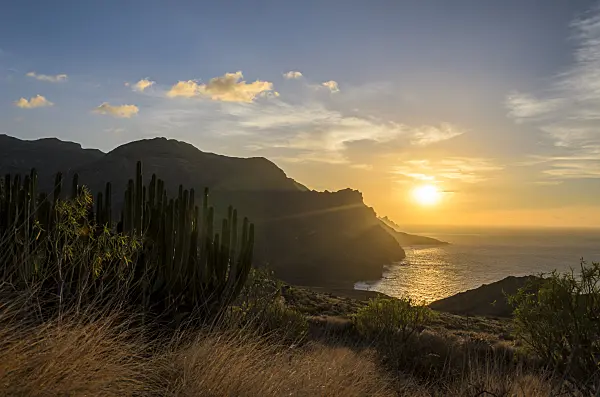 564221 - West coast at sunset, Gran Canaria, Spain