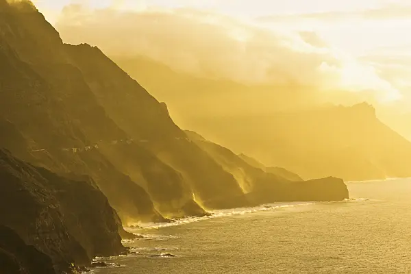 397088 - West coast in the evening, Tamadaba Nature Reserve, Gran Canaria, Spain